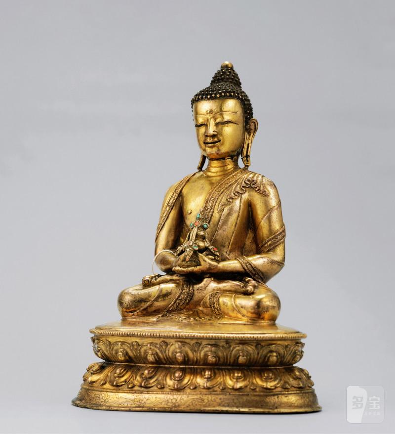 15世纪·铜鎏金无量寿佛坐像